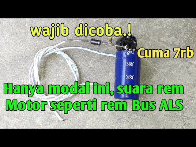 Wow.! Bikin suara rem Motor seperti suara rem Bus. Karya Roslin Tehnik class=