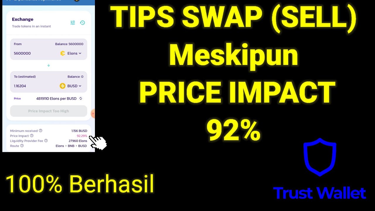 Price Impact to High. Pancakeswap.