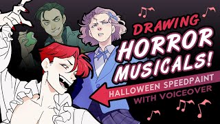 Horror Musical TripleFeature! | Halloween SPEEDPAINT