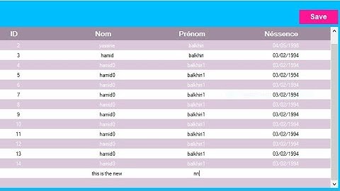 C# datagridview insert update delete from datagridview no textebox