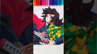 Drawing Giyuu Tomioka 💙 | from Demon Slayer #art #kimetsunoyaiba #giyuutomioka