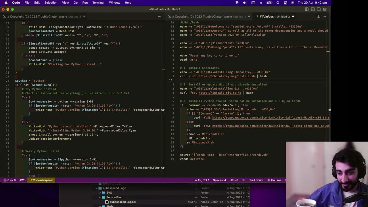 Auto-GPT mac install script 