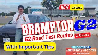 Brampton G2 Road Test Route - latest 2 Routes - Full G2 Route & Important Tips - Mock Test