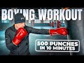 500 punch boxing workout  rapid fire combos