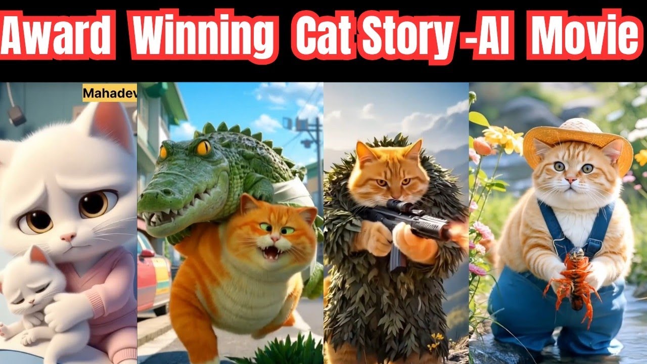 🐱 AI Unveiled: The Incredible Life Story of a Cat . 4 Mind-Blowing Youtube Short film 🚀
