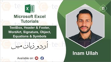 11 - What is TextBox, Header & Footer, WordArt, Signature, Object, Equations and Symbols in MS Excel