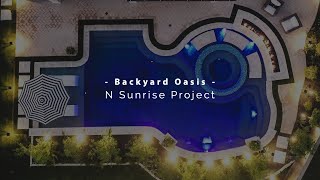 Custom Luxury Freeform Pool with Turf and Fire Features | Backyard Oasis