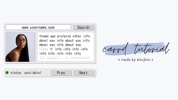 easy & interactive carrd tutorial — © wonyologist