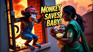 Monkey Runs Into Burning House What He Brings Out Will Break Your Heart