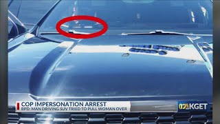Man arrested for impersonating a peace officer