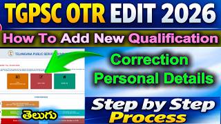 TSPSC OTR EDIT 2026 Telugu | How to Update TGPSC OTR | Add Qualification & Change Personal Details
In this video, we provide a complete step-by-step guide on How to Edit TGPSC ID OTR 2026. If you need to Add New Qualifications or Modify Personal Details in your One Time Registration (OTR), this tutorial covers the latest process on the official Telangana State Public Service Commission portal.
Updating your TGPSC OTR is crucial for upcoming job notifications to ensure your eligibility and details are accurate. We walk you through the login process, navigating the edit section, and successfully submitting your updated information.
Key Topics Covered:
How to login to TGPSC OTR portal.
Adding new educational qualifications (Degree, PG, etc.).
Modifying personal details (Name, Address, Photo, Signature).
How to update study details for local status.
Final submission and downloading the updated OTR PDF.
Important Links:
Official TGPSC Website: https://www.tspsc.gov.in
Edit OTR Direct Link: https://otr.tgpsc.gov.in/login?type=edit
Find TGPSC ID: How to Find TGPSC ID : https://youtu.be/GnLPXPA5wP4
Video Timestamps:
0:00 Intro & How to Login with Old TSPSC ID
0:58 Stage 1: Aadhaar Details Verification
1:11 Stage 2: Basic Details & SSC Memo Name Correction
1:43 Stage 3: Address & Mobile Number Update
1:59 Stage 4: School Study Details (1st to 7th Class)
2:17 Stage 5: Adding New Education Qualifications (B.Ed/Technical)
3:08 Stage 6: Uploading Community & Bonafide Certificates
4:04 Photo and Signature Upload Requirements
4:11 Stage 7 & 8: Preview, Declaration, and Final Submission
Related Videos:
How to Find TGPSC ID using Mobile or Aadhar : https://youtu.be/GnLPXPA5wP4
OBC Certificate Apply Online 2026 in Telugu: https://youtu.be/8V85rwpT2QY
If you found this video helpful, please Like, Share, and Subscribe to Shreyas Infotech for more latest updates on government jobs and online application processes.
#TGPSC #TGPSCOTR #TGPSCEdit #TelanganaJobs #TSPSC #OTRUpdate #ShreyasInfotech #HowToEditOTR
For Any Copyright Matters Please Contact us: Shreyacomputers99@Gmail.com
COPYRIGHT DISCLAIMER UNDER SECTION 107 OF THE COPYRIGHT ACT 1976 Copyright Disclaimer under Section 107 of the Copyright Act 1976, allowance is made for fair use for purposes such as criticism, comment, news reporting, teaching, scholarship, and research. Fair use is a use permitted by copyright statute that might otherwise be infringing. Non-profit, educational, or personal use tips the balance in favor of fair use. TSPSC OTR EDIT 2026 Telugu | How to Update TGPSC OTR | Add Qualification & Change Personal Details