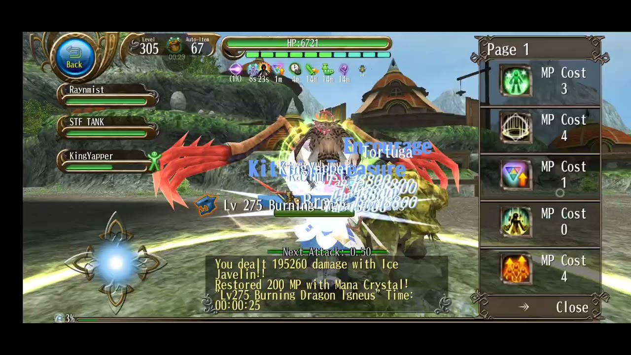 Toram Online: INT STR CRT Staff/Shield vs Igneus (Ultimate)!