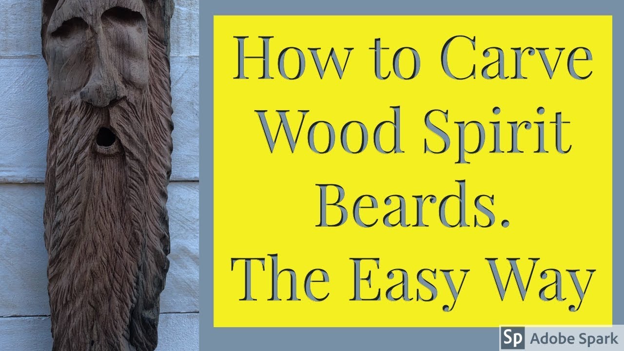 How to Carve Wood Spirit Beards the Easy Way with a Dremel - YouTube