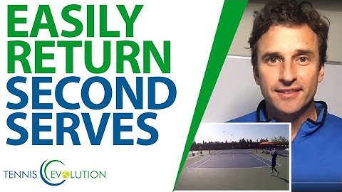 TENNIS TIP: How To Easily Return Second Serves (POWERFUL STRATEGY)