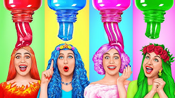 4 Cô Gái Lửa, Nước, Không Khí Và Đất | Thử Thách Vui Nhộn Với Tứ Linh Multi DO Challenge