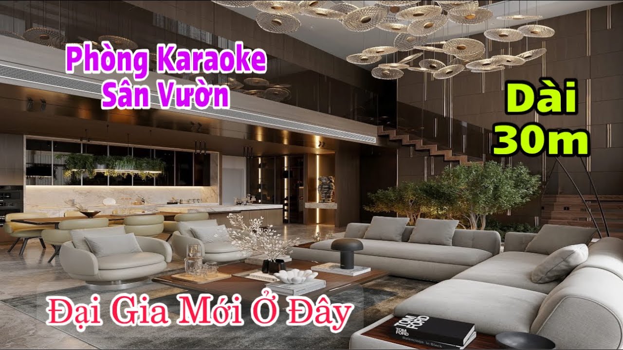 Nhà Gò Vấp Dài 30m Có Sân Vườn Mát Mẻ - Nội Thất 5 Tỷ Đẳng Cấp Sang Trọng , Phòng karaoke Víp 