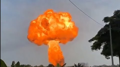 Massive gas pipeline fire in Putra Heights, Malaysia
