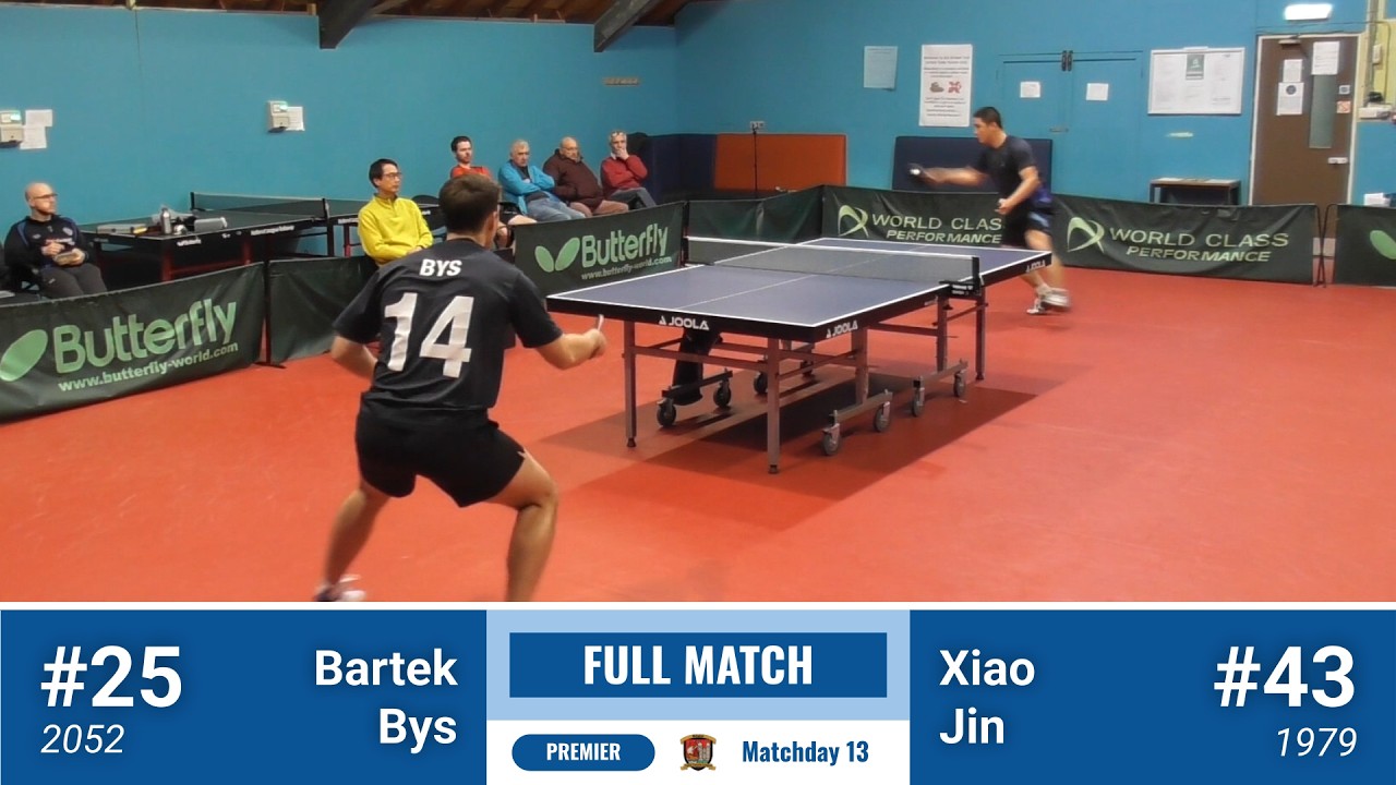 FULL MATCH | Bartek Bys vs Xiao Jin | B&DTTL Prem | 2025-26