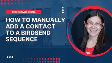 How to manually add a contact to a Birdsend Sequence