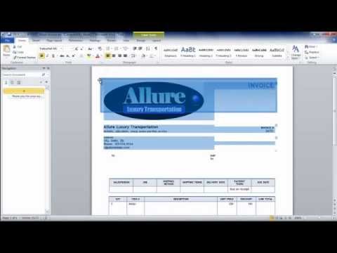 How To Make An Invoice From Word Using An Invoice Template