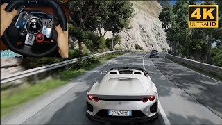 Ferrari 812 Competizione A on BeamNG.drive | Realistic Driving [4K Gameplay]