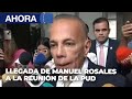 Llegada de manuel rosales a reunin de la pud  19abr