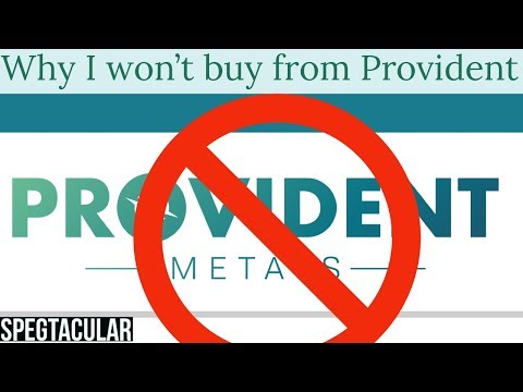 Why I won’t buy from Provident Metals