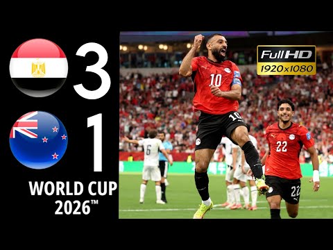 ملخص مباراة مصر ونيوزيلندا اليوم 3-1 هدف محمد صلاح - أهداف مصر اليوم ضد نيوزيلندا كأس العالم ⚽⚽🔥