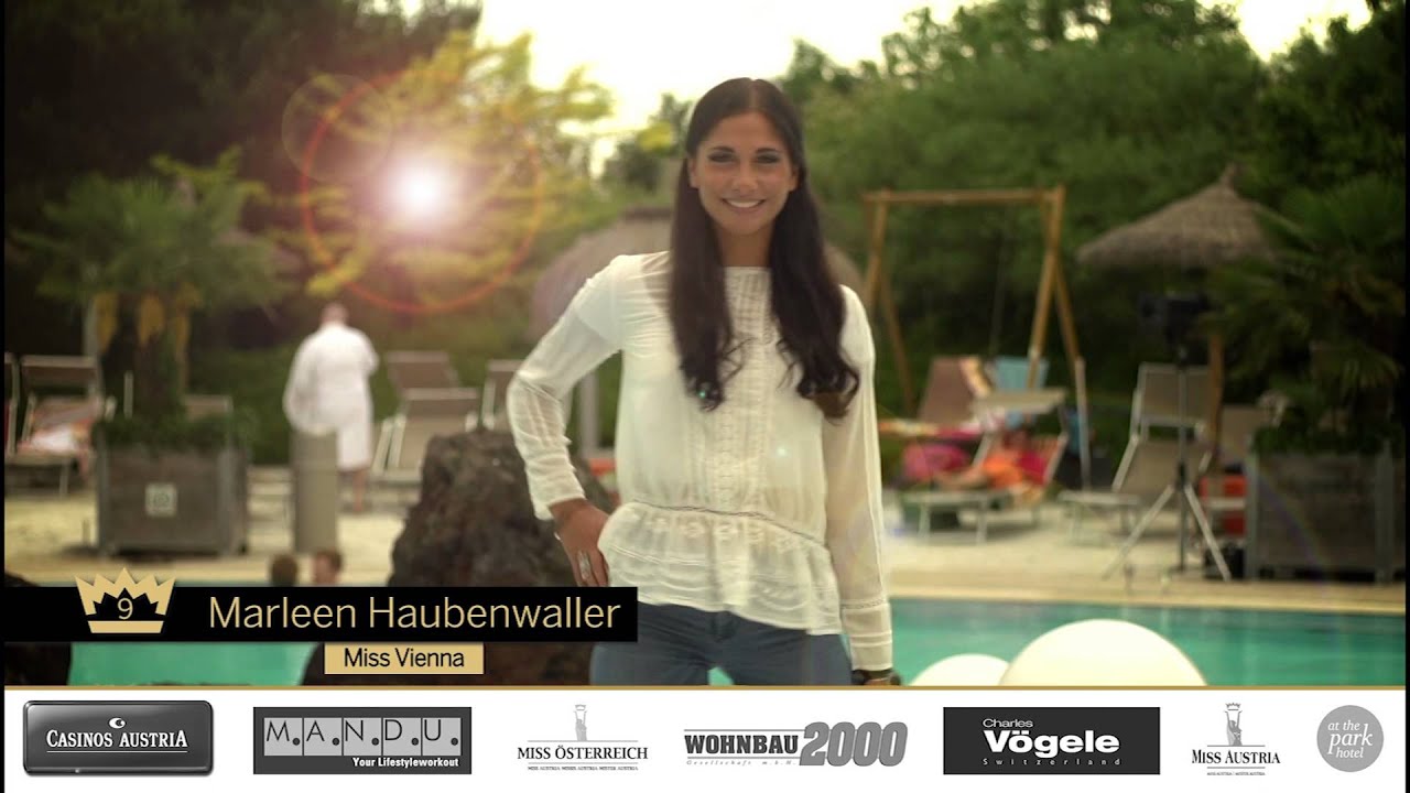 Miss Austria Wahl 2015 - Startnummer 9 Marleen Haubenwaller