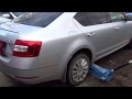 замена задних тормозных колодок SKODA OCTAVIA А7 без спец инструмента