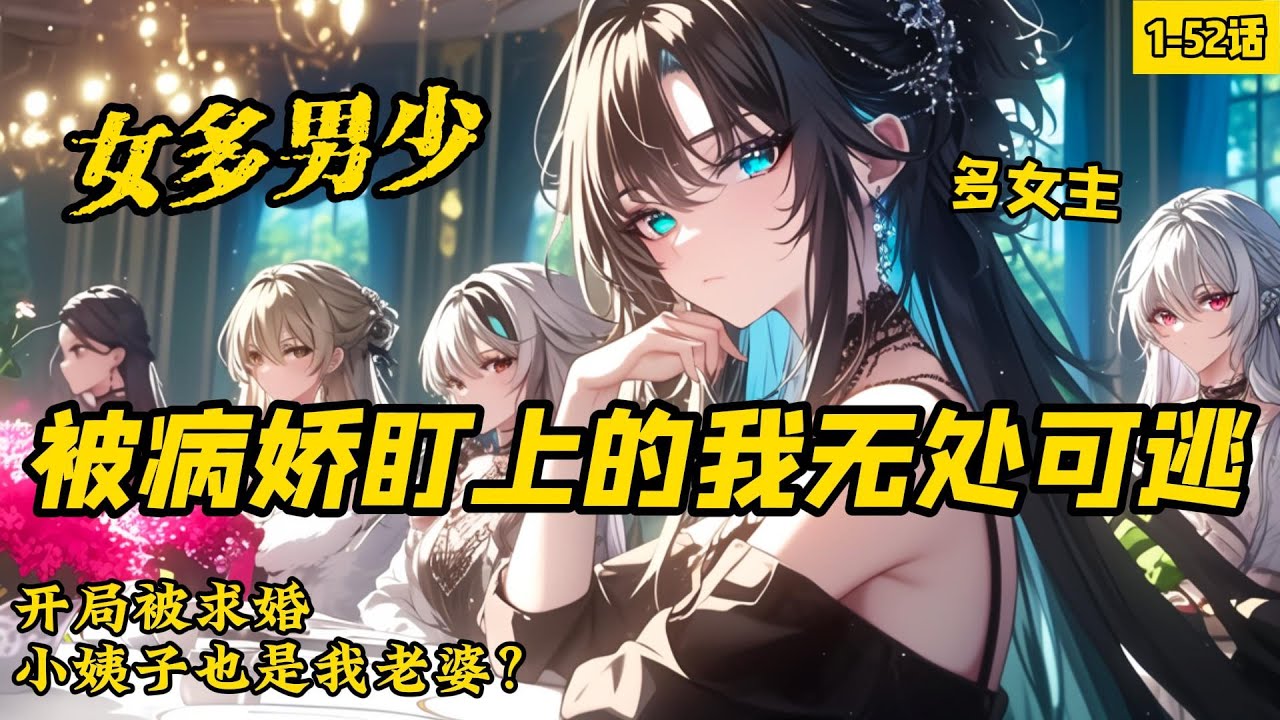 《女多男少，被病嬌盯上的我無處可逃》1-51話，身穿到女多男少的高武世界。 在這裡，男人無比稀少，女人個個貌美堪比校花。