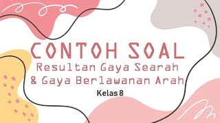 Soal Resultan Gaya Searah & Berlawanan Arah Materi IPA Kelas 8 (Contoh Soal) Bio Sains