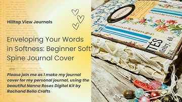 Enveloping Your Words in Softness: Beginner Soft Spine Journal Cover #junkjournal