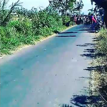 Balap liaran ninja 200cc jatuh Ke sawah