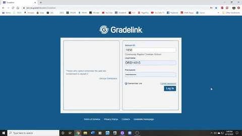 Gradelink Help video for parents and students