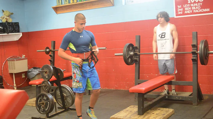 Heaviest Bench Press 13 year old male,  Zachary We...