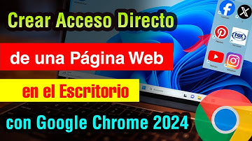 Como Crear Acceso Directo en el Escritorio de una Pagina Web con Google Chrome 2025