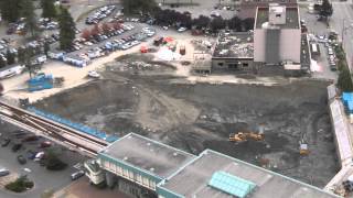 October 4, 2013. TimeLapse Video Of A Surrey BC Construction Site