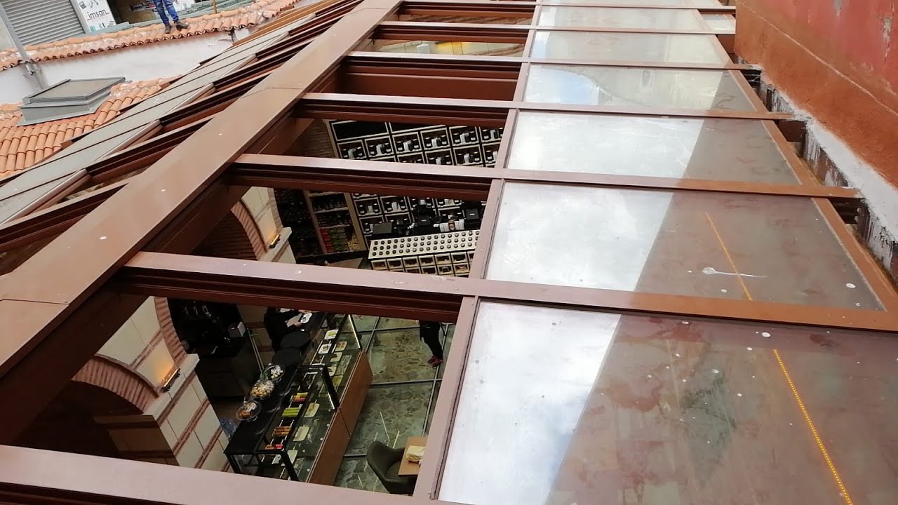 ERBİR YAPI, Skylight commercial toiture coulissante, TOIT EN VERRE, des verrières retractables