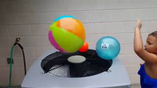 Fun Levitating or Floating Beach Ball and Pool Toys with A/C Fan