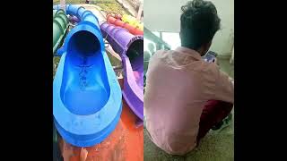 He Tried to Run the Water Slide Himself?! 😳💦 Big Mistake!!!