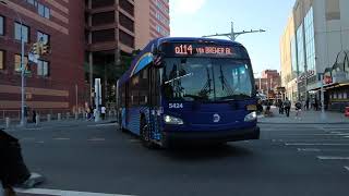 MTA Bus #5424 on the Q114 Rush to Far Rockaway Seagirt Bl at Archer Av & Parsons Blvd (Post-QBNR)