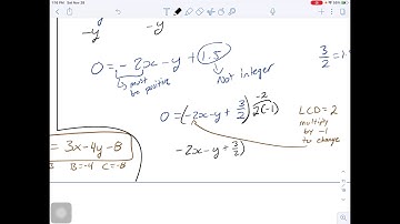 Math 10C Ch.6 [7] General form of a linear relation