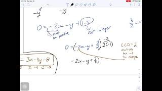 Math 10C Ch.6 [7] General form of a linear relation