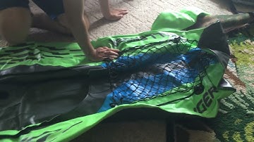 Folding the Intex K1 kayak