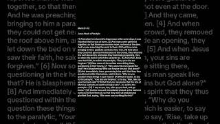 Mark 2:1-12 New Testament 