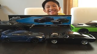 Fast and Furious 7 Nissan GTR Dodge Charger R/T Jada RC Cars