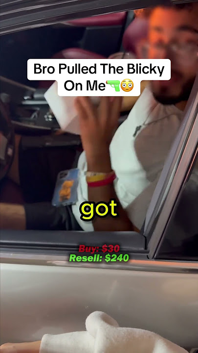 Bro Pulled The Blicky On Me🔫😳