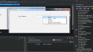 Changing the Color of a Text Box Visual C#.