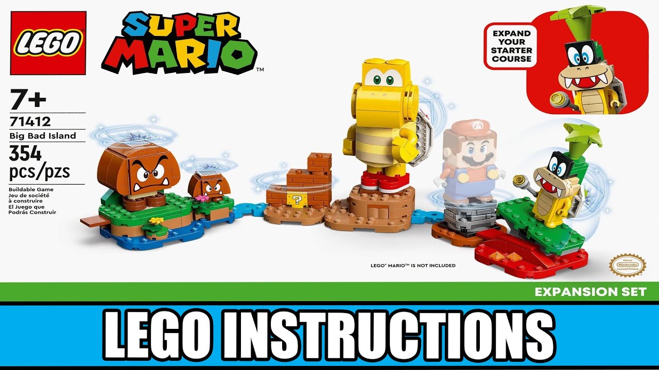 LEGO Instructions | Super Mario | | Big Island - YouTube